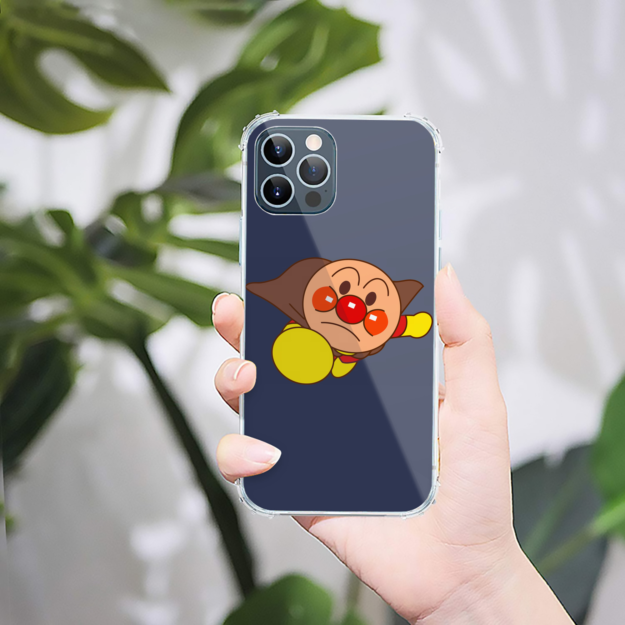 （画像用） アンパンマン Anpanman 【iPhone 12シリーズ対応】透明スマホケース（クリアソフトケース）